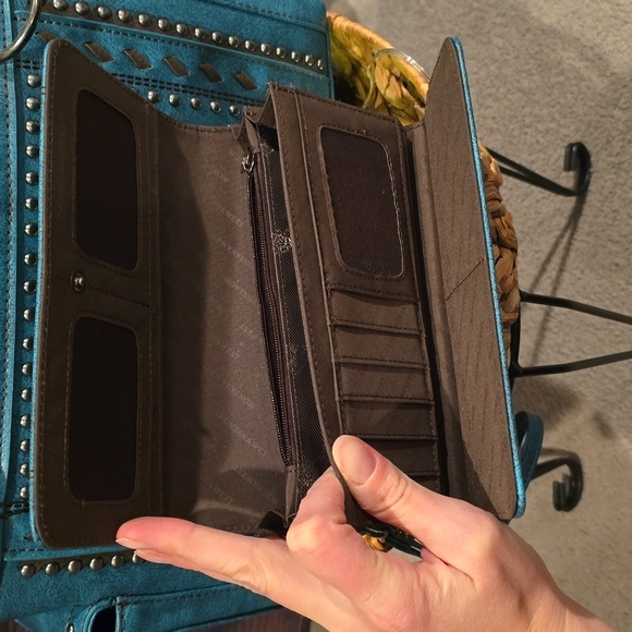MontanaWest Purse and Wallet‐ teal - Picture 3 of 6